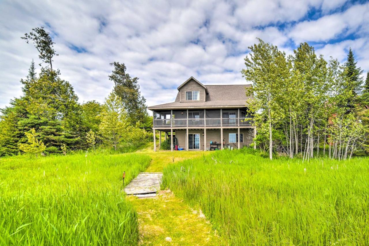 Secluded Lake Michigan Home Private Fire Pit Manistique Exterior foto